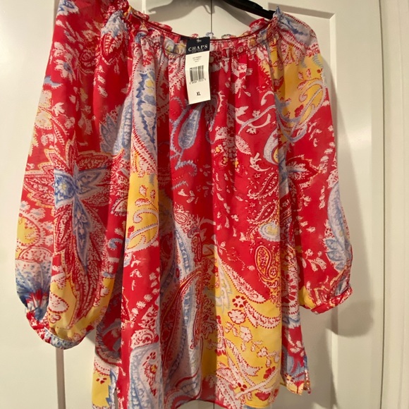 🔥HP🔥 NWT $60 Chaps womens XL top dress shirt blouse - Picture 2 of 7